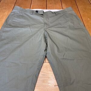 Spier & Mackay Chino Trouser Slim Fit 34x28 Surplus Green Garment Dyed